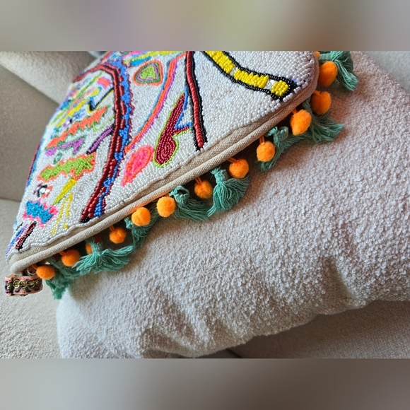 Antica Sartoria By Giacomo Cinque, Beaded Shoulder Bag, Multicolor - Picture 10 of 15